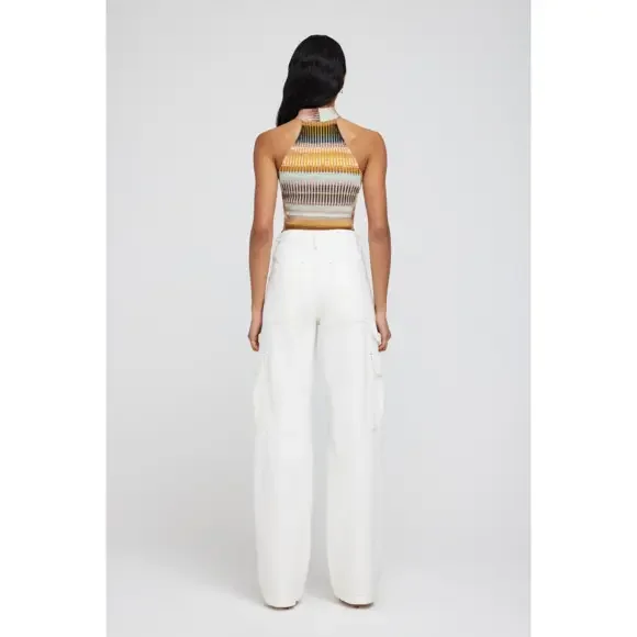 Jonathan Simkhai SIMKHAI Andrea Striped Sleeveless Top in Cream - Picture 5 of 7